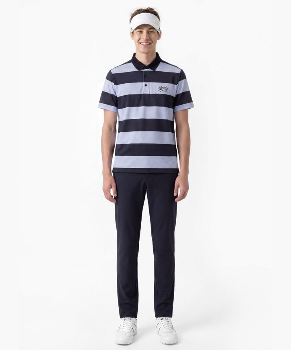 르꼬끄 골프(LECOQ GOLF) 남성 에센셜 드라이 스트레이트 팬츠 _NAVY GR221MPT41
