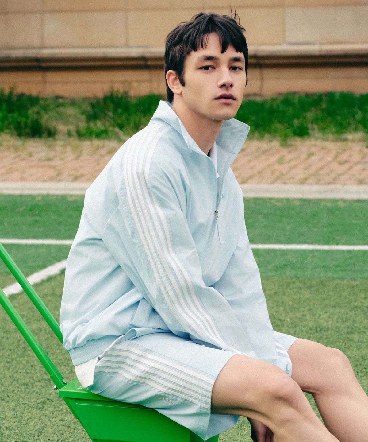 케이스위스(K-SWISS) 5 스트라이프 윈드 재킷_1KSJKMV901LB
