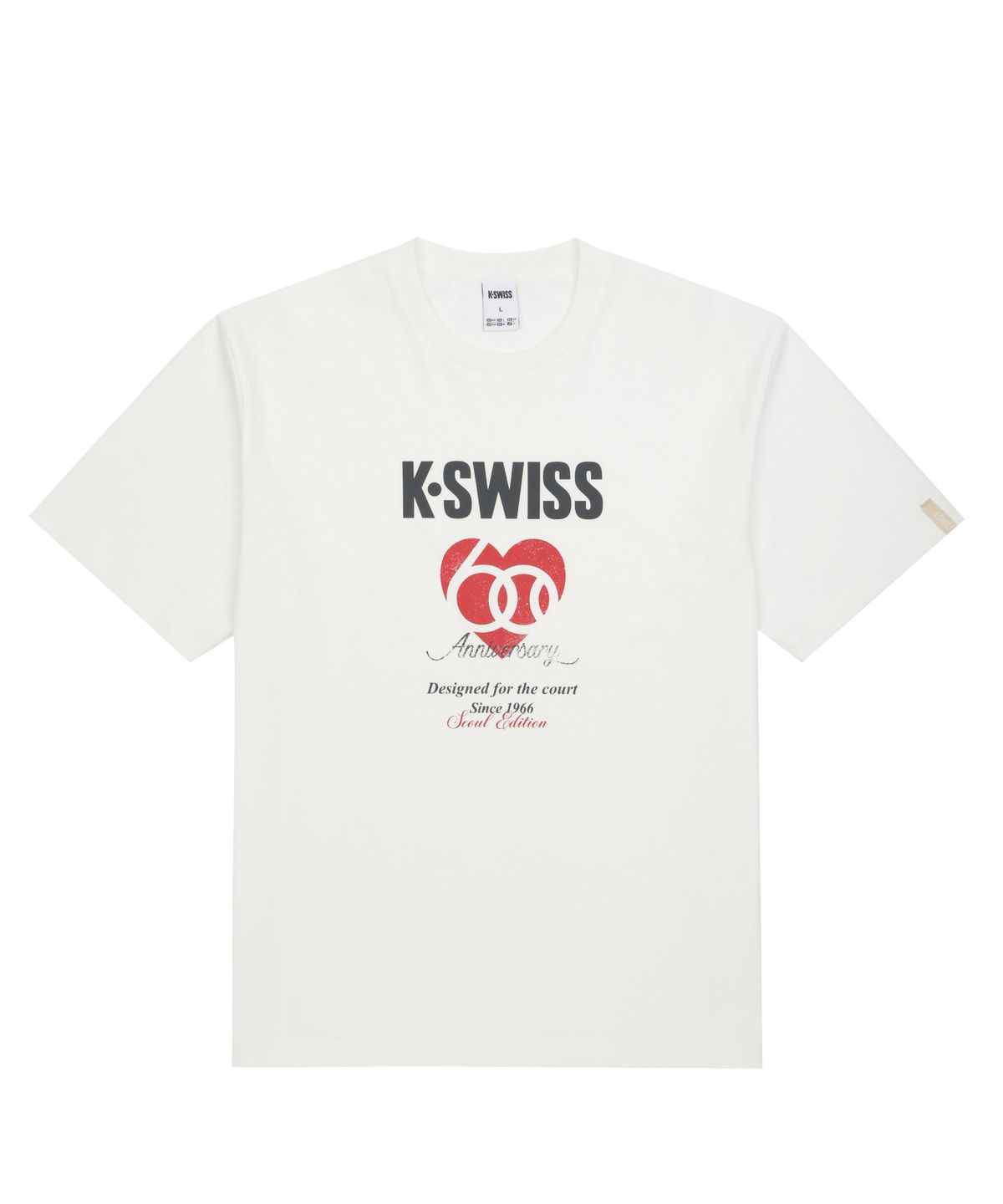 케이스위스(K-SWISS) 60th 하트 그래픽 티_1KSTSMV904WH