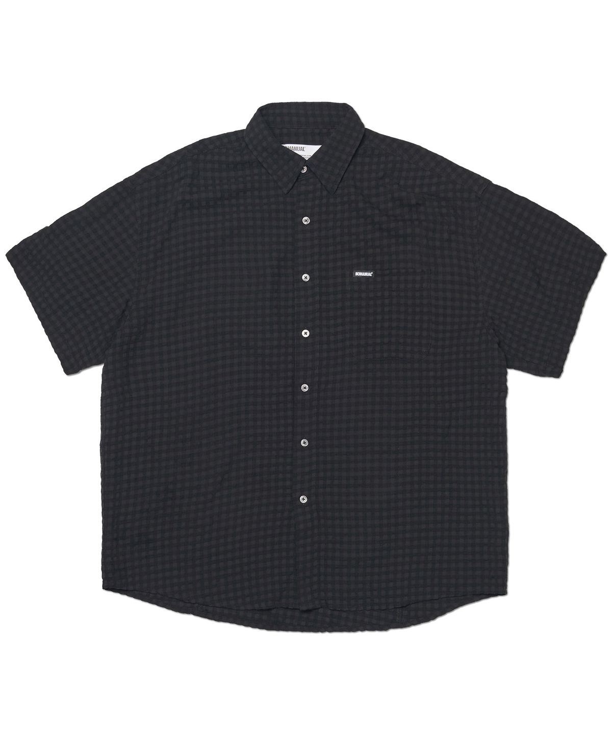 노매뉴얼(NOMANUAL) T.C HALF SHIRT - BLACK