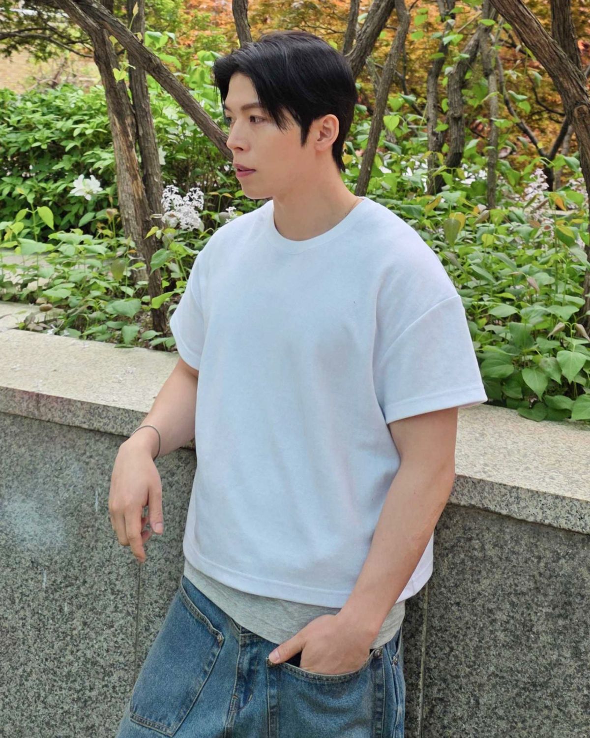 에드리엘로스(ADLIELOS) 헤비코튼 크롭 반팔 티셔츠 [화이트]