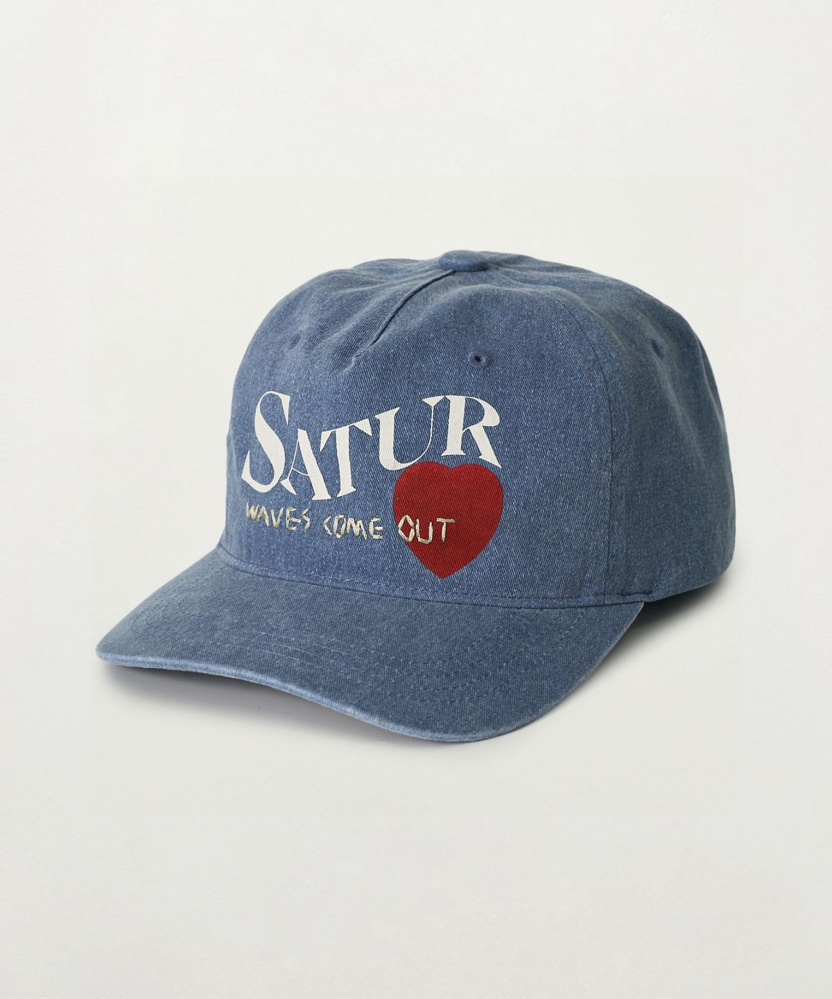 세터(SATUR) 5 패널 빈티지 로고 캡 블루