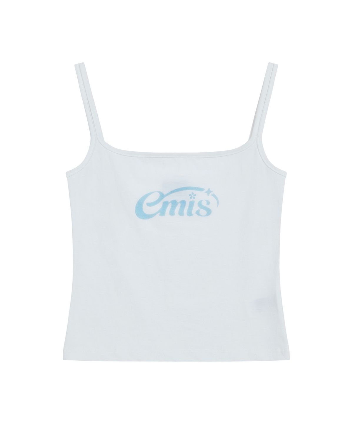 이미스(EMIS) (W) HALO LOGO DOUBLE SLEEVELESS TOP-WHITE