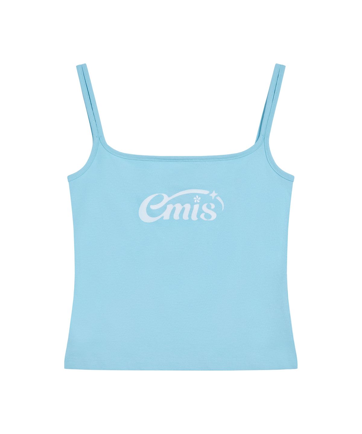 이미스(EMIS) (W) HALO LOGO DOUBLE SLEEVELESS TOP-SKY BLUE
