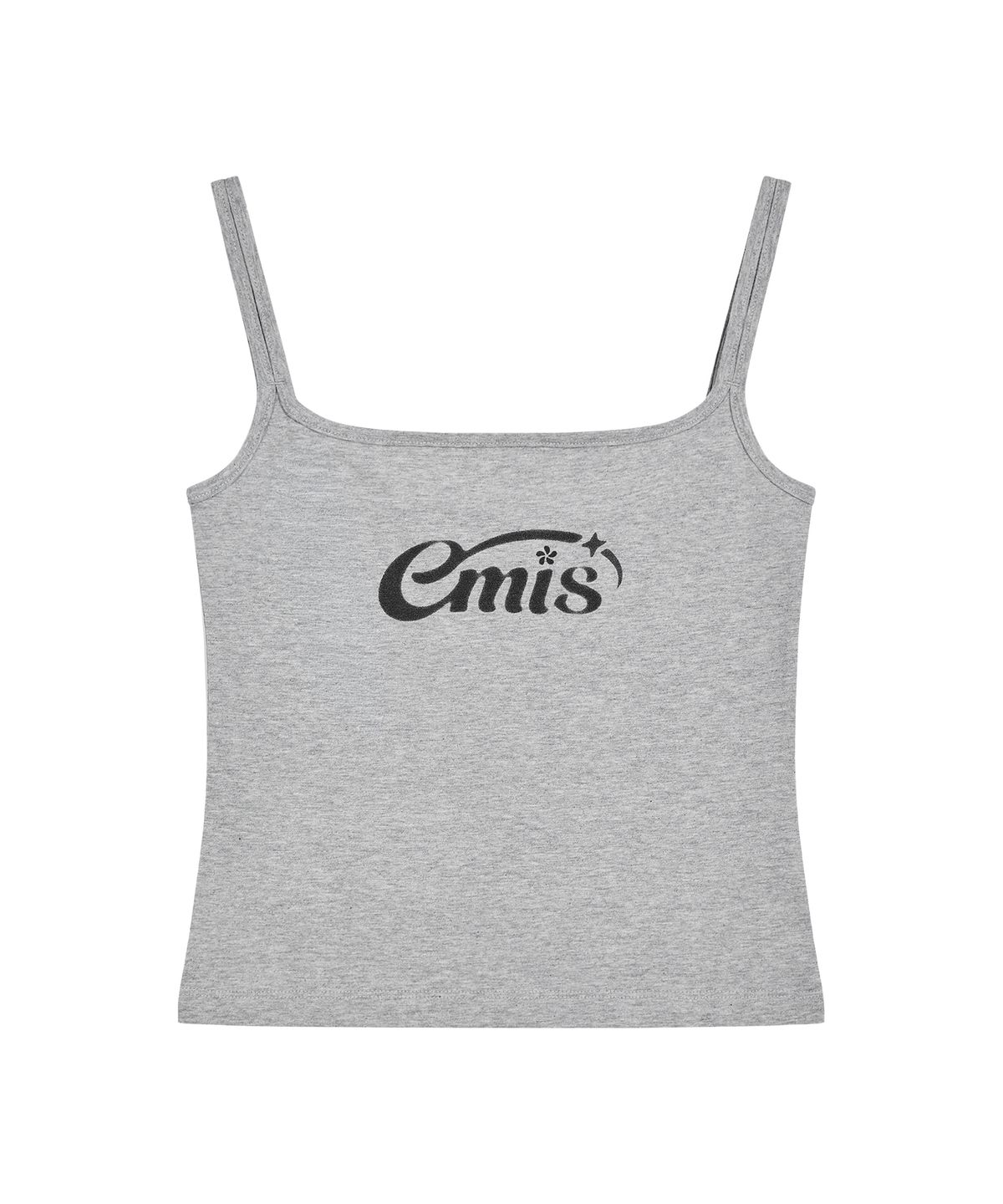 이미스(EMIS) (W) HALO LOGO DOUBLE SLEEVELESS TOP-GRAY