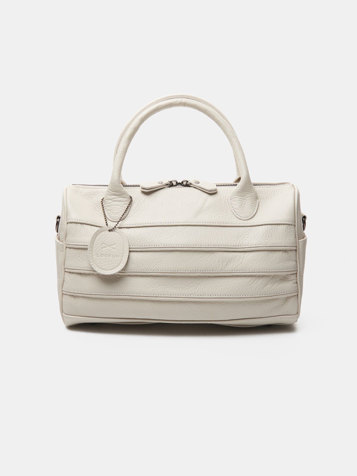 루펀(LOOFUN) Radio Leather Tote Bag / 라디오 레더 토트백 [Cream]