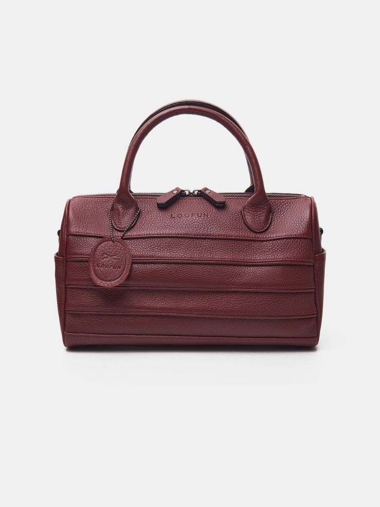 Radio Leather Tote Bag / 라디오 레더 토트백 [Deep Red]