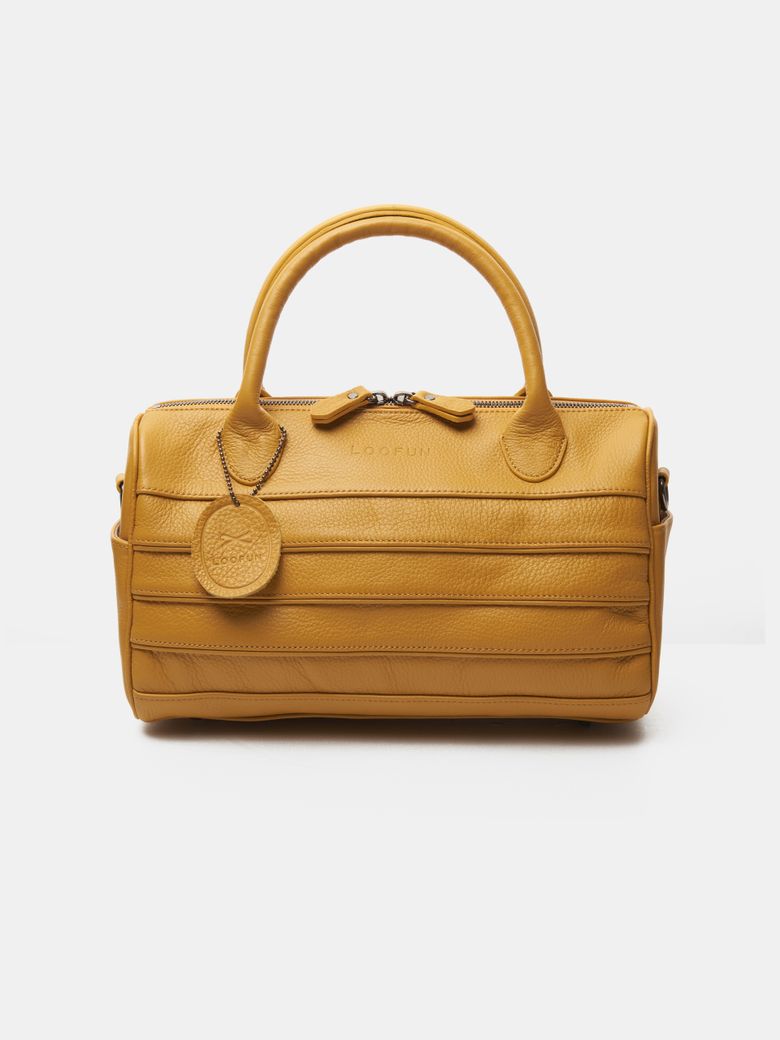 Radio Leather Tote Bag / 라디오 레더 토트백 [Mustard]