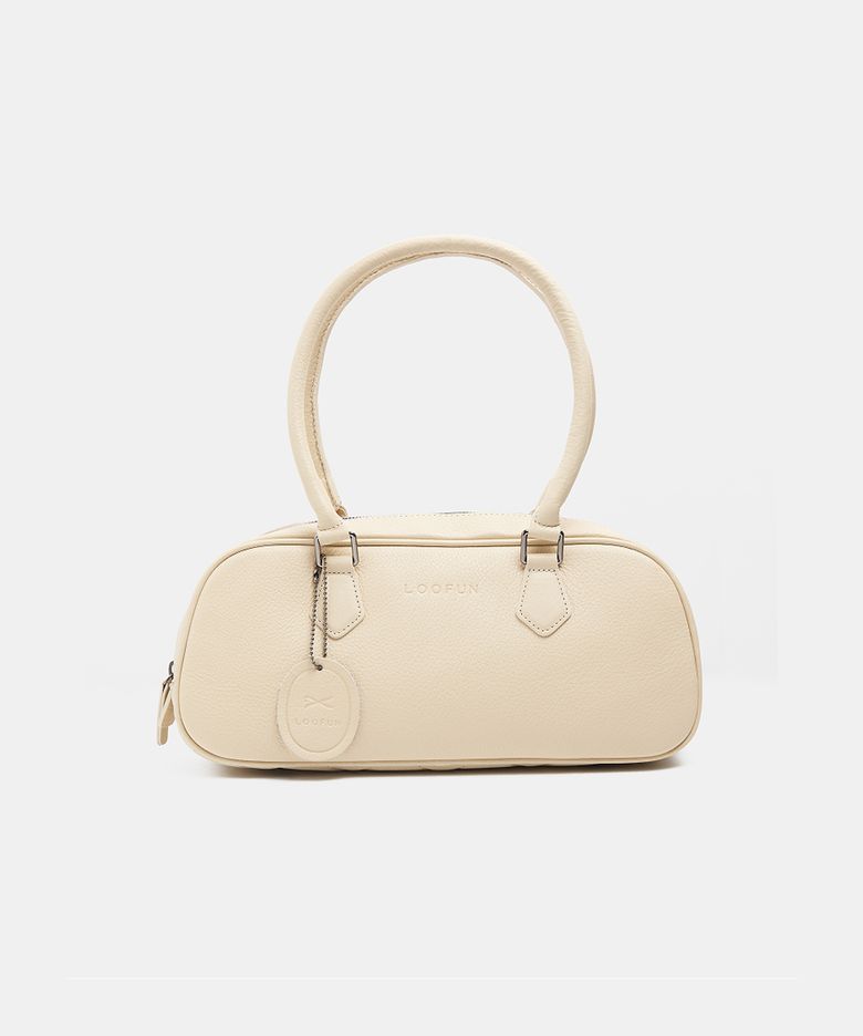 Timber Leather Shoulder Bag  / 팀버 레더 숄더백 [Cream]