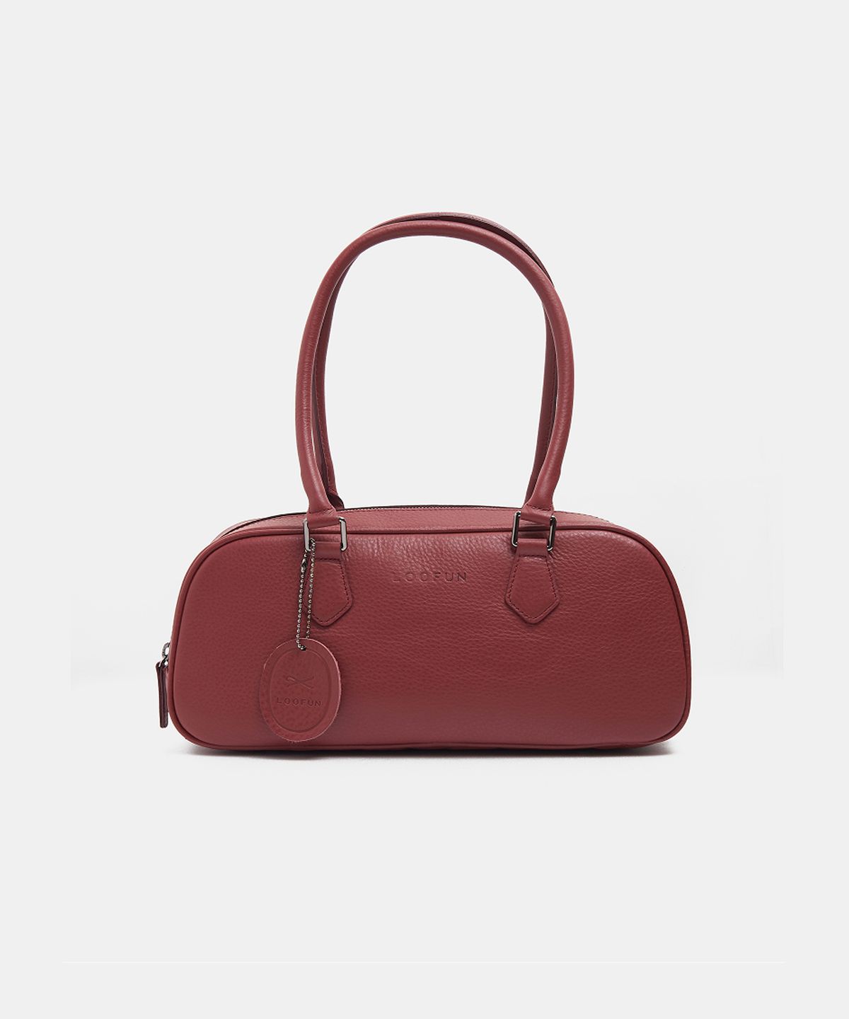 루펀(LOOFUN) Timber Leather Shoulder Bag  / 팀버 레더 숄더백 [Deep Red]