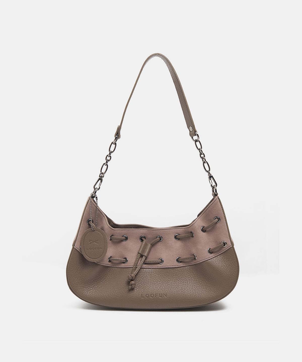 루펀(LOOFUN) Vestige Hobo Shoulder Bag / 베스티지 호보 숄더백 [Mud]