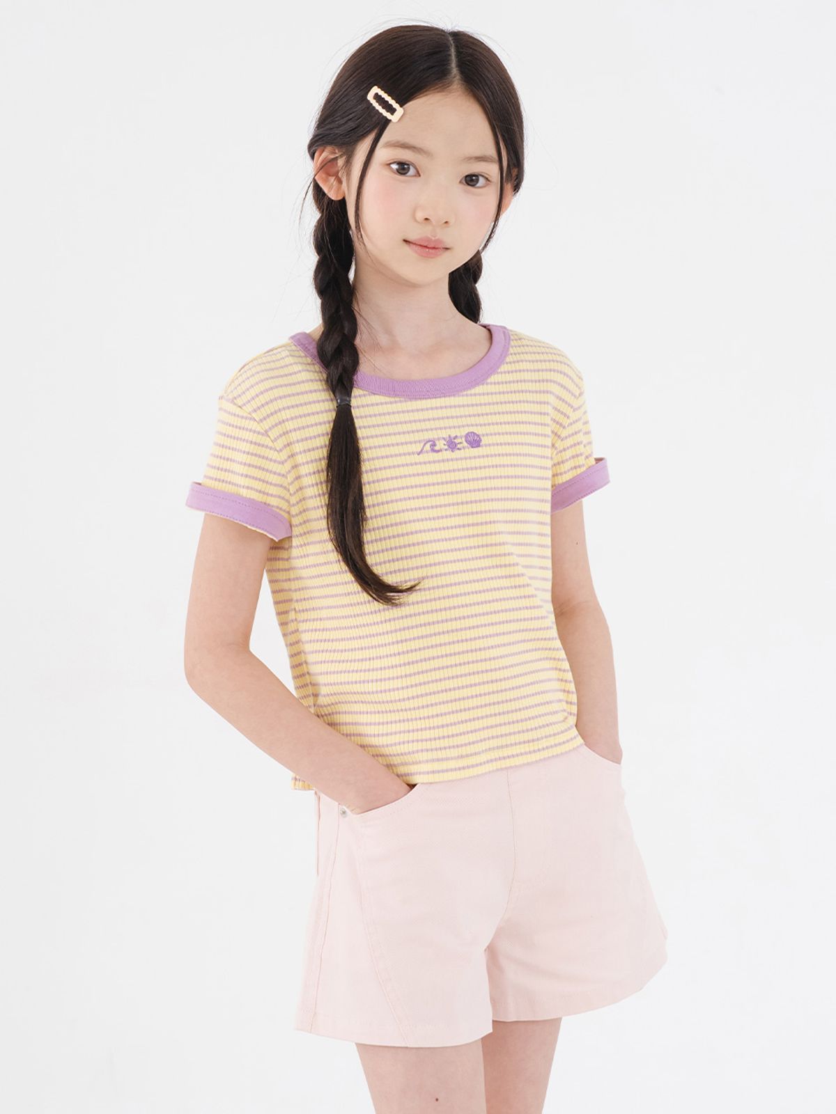 브렛테일러(BRETTAILOR) 솔라 스트라이프 숏슬리브