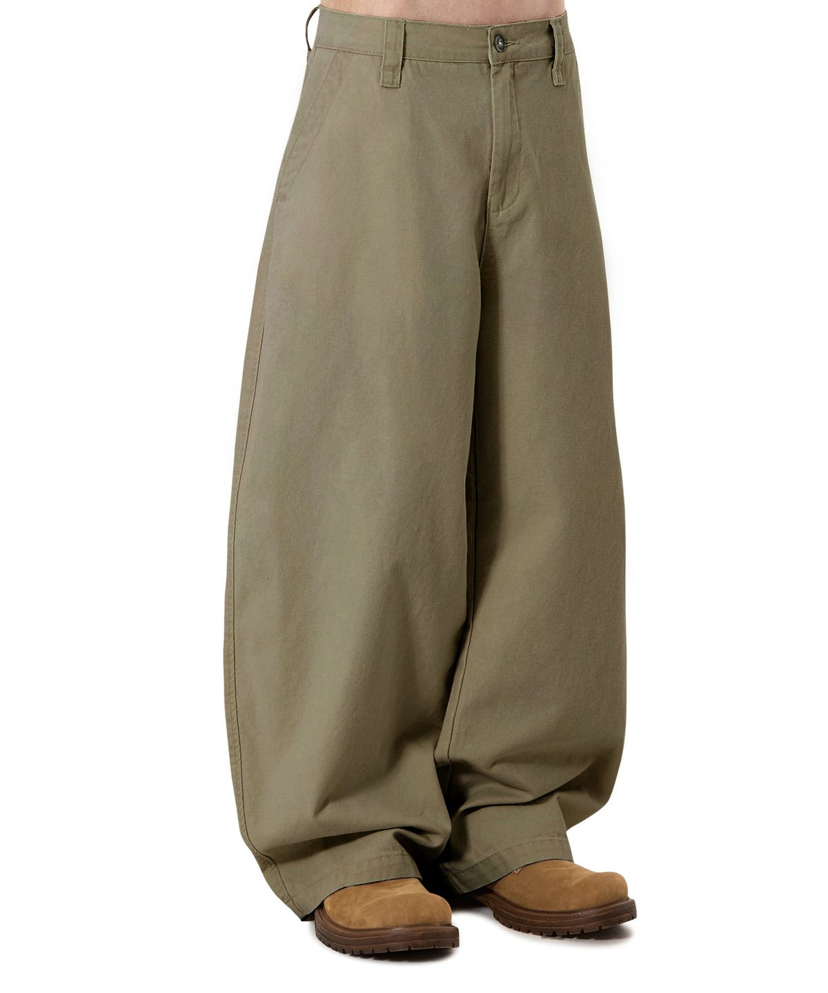 오픈야드(오와이)(OPENYARD(OY)) WIDE VOLUME CHINO PANTS - DEEP BEIGE