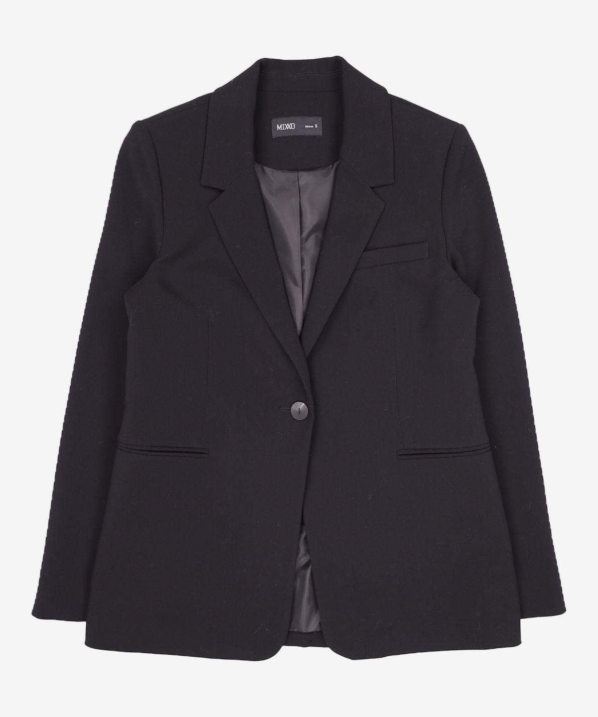 미쏘(MIXXO) 테일러드 일자핏 싱글 자켓 MIWJKCT1PB S