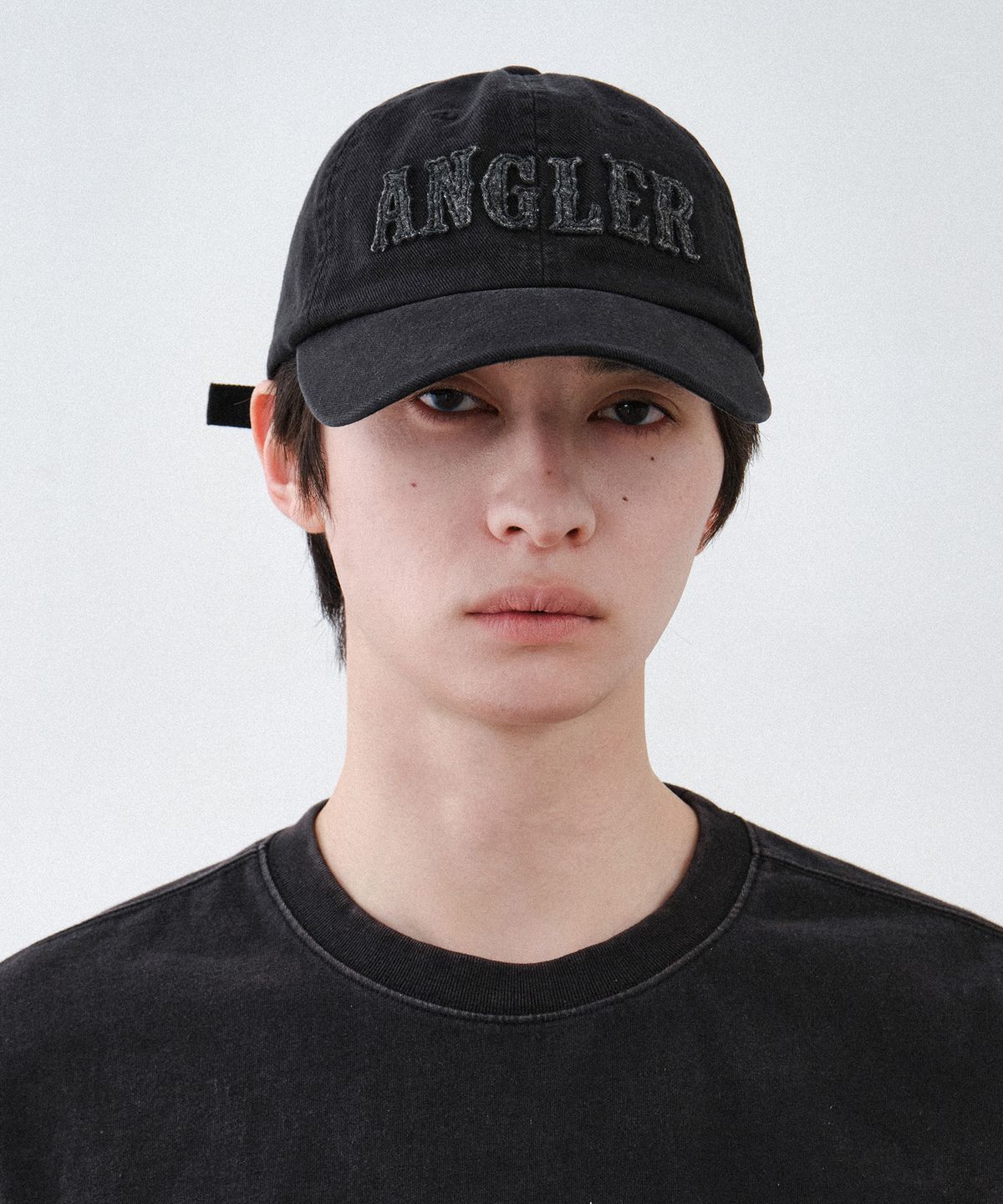 힐리먼트(HELEMENT) 앵글러 코튼 볼캡 (BLACK)