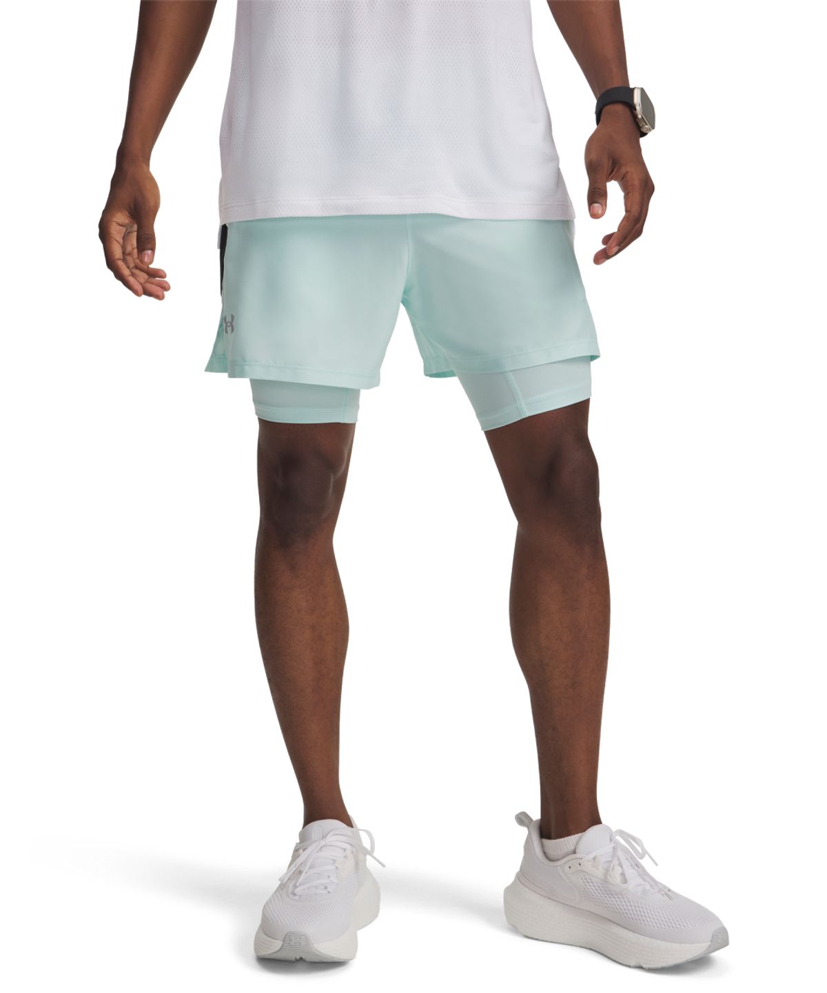 언더아머(UNDERARMOUR) 론치 투인원 5인치 쇼츠 1382640-703