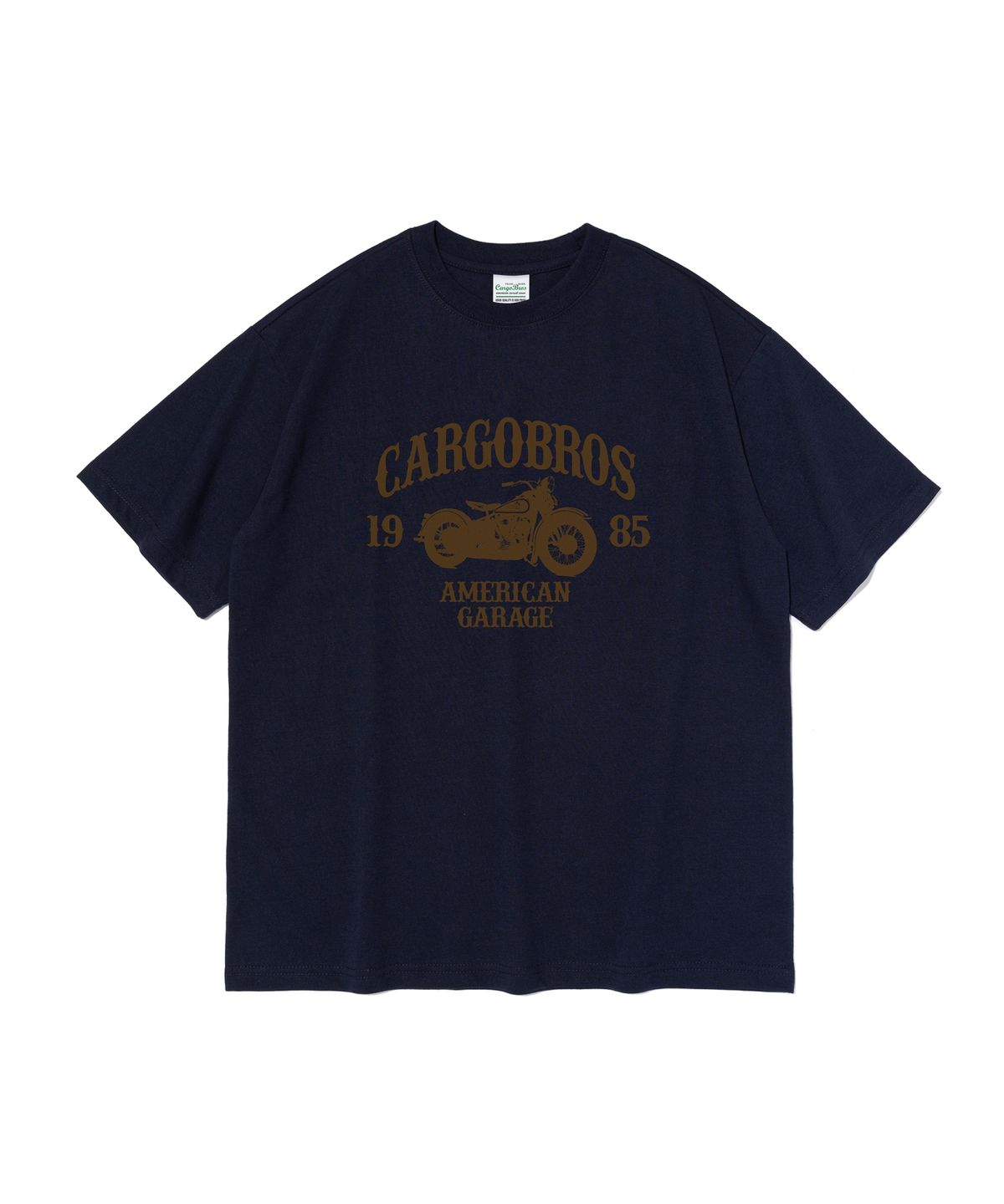 카고브로스(CARGOBROS) CB 1985 바이크 그래픽 반팔티 (네이비)