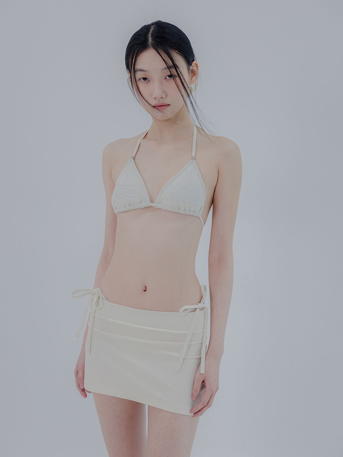 씨솔트씨(SEA SALT SEA) 메시커버업스커트
