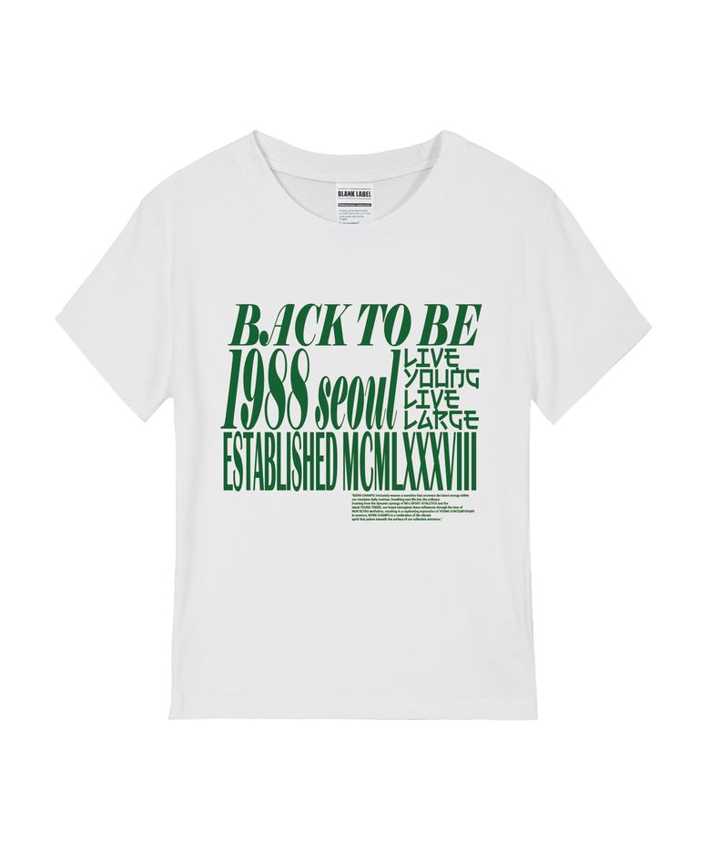 [5 COLORS] 빈티지 레터링 여성 스탠다드 반팔티셔츠