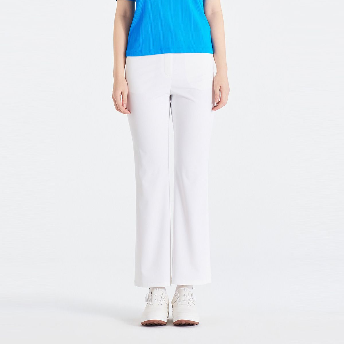 테일러메이드 어패럴(TAYLORMADE APPAREL) 26SS 여성 테잎 장식 부츠컷 팬츠 T8031P66282-100