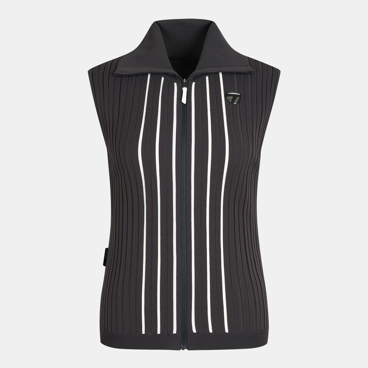 테일러메이드 어패럴(TAYLORMADE APPAREL) 26SS 여성 골지 집업 니트 베스트 TS6-61HG21-195