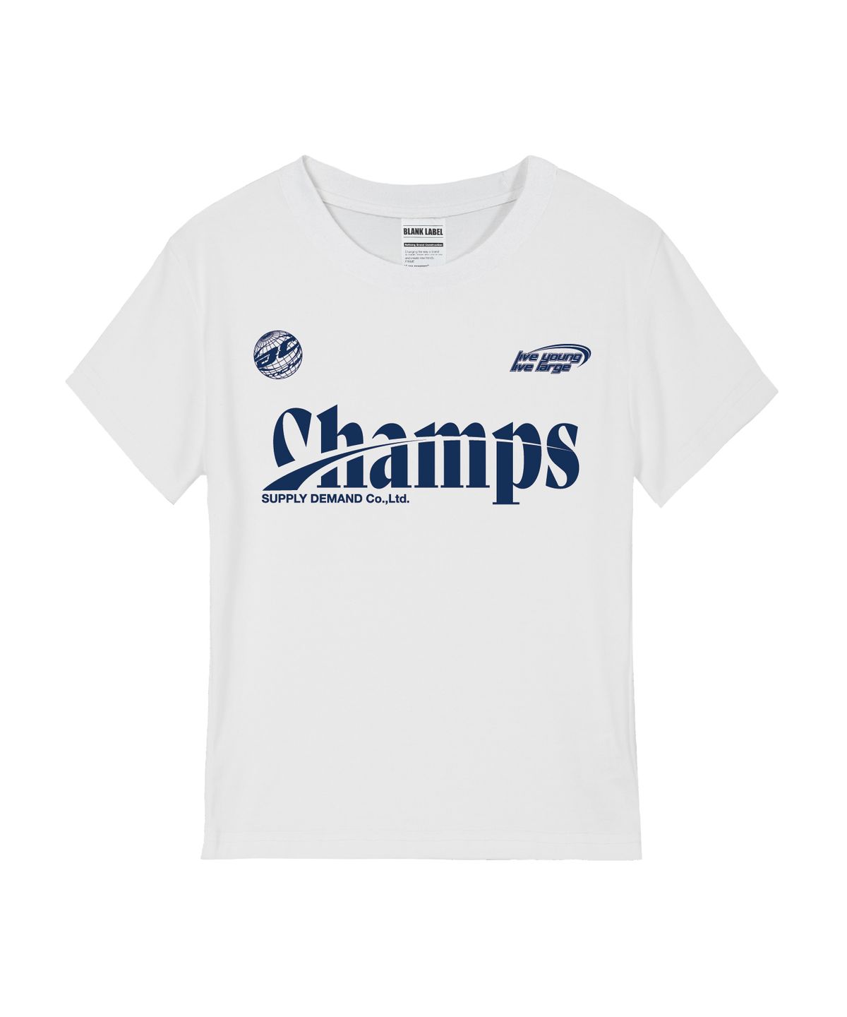 본챔스(BORN CHAMPS) [4 COLORS] CHMPS SPORTY LOGO 여성 스탠다드 반팔티셔츠