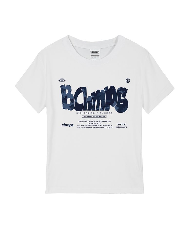 [4 COLORS] BOLD MOTION CAMO 여성 스탠다드 반팔티셔츠