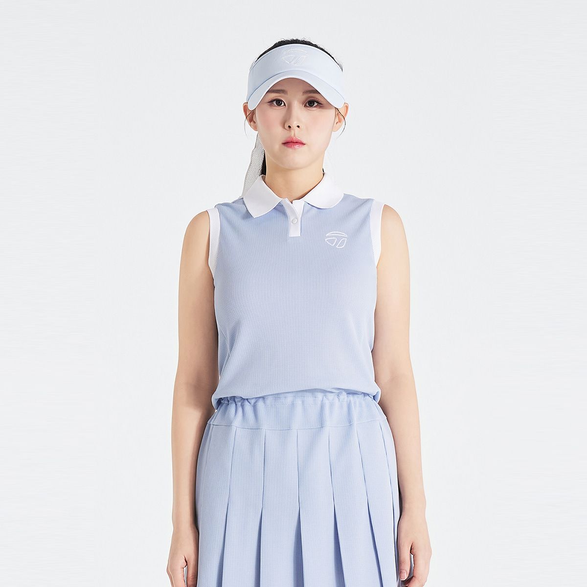 테일러메이드 어패럴(TAYLORMADE APPAREL) 26SS 여성 조직감 카라 민소매 원피스 TT6-62HG48-940