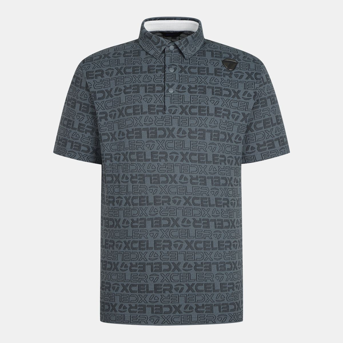 테일러메이드 어패럴(TAYLORMADE APPAREL) 26SS 남성 레터링 자카드 카라 반팔 티셔츠 T8031T62141-199