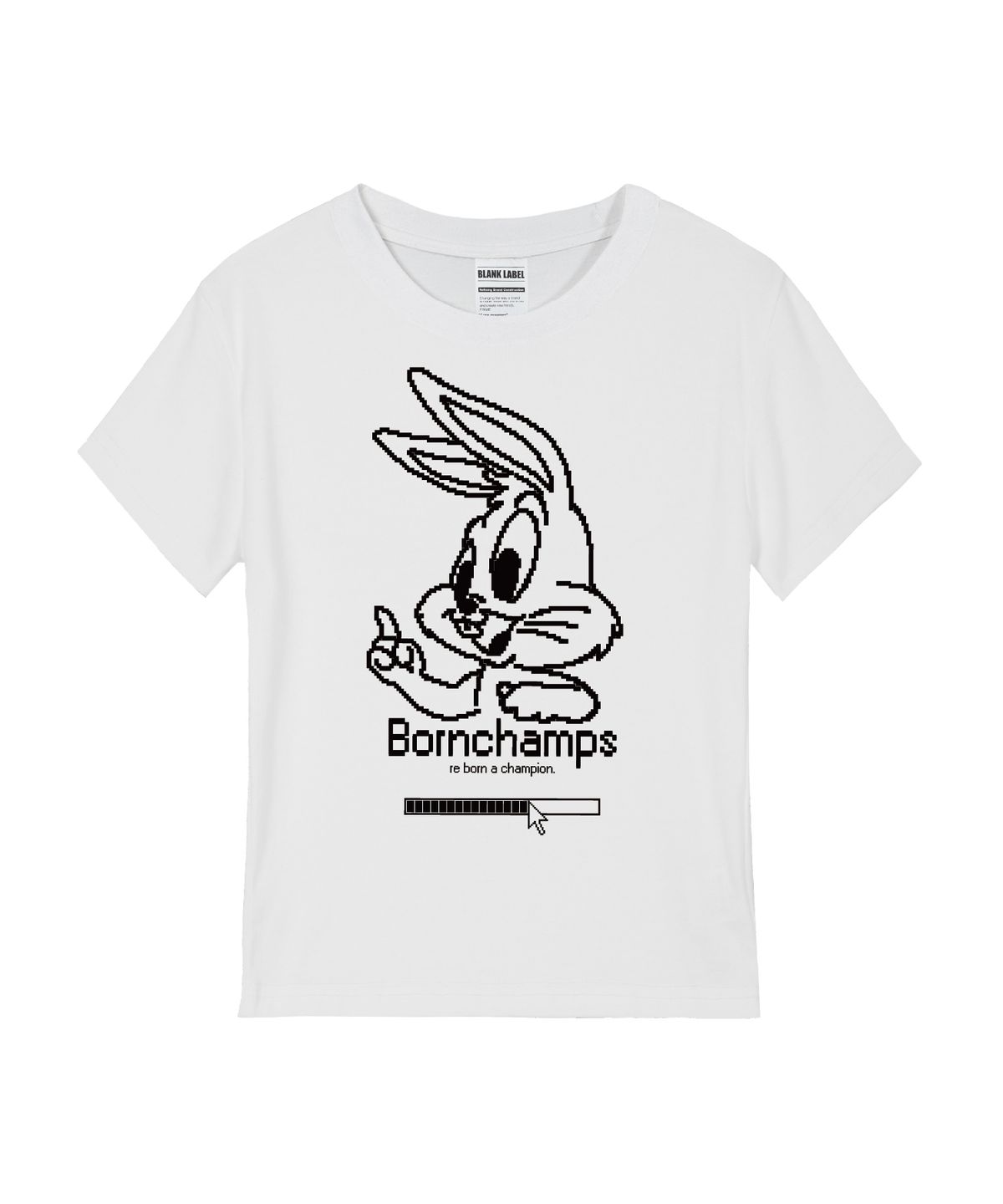 본챔스(BORN CHAMPS) [4 COLORS] PIXEL BUNNY 여성 스탠다드 반팔티셔츠