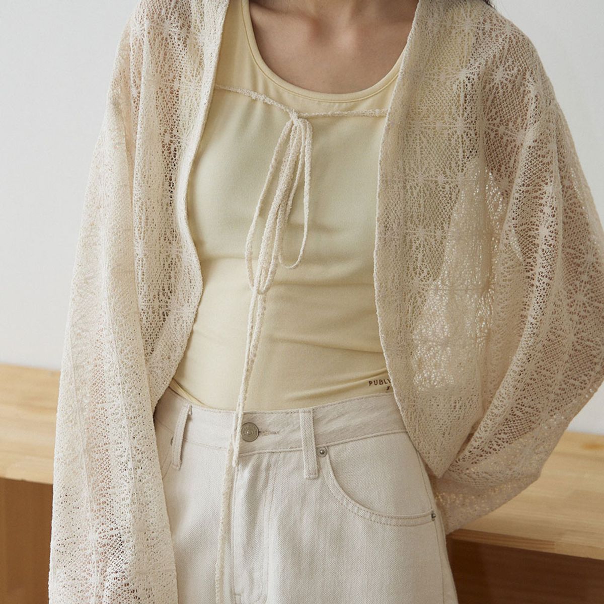 퍼블리카엑스(PUBLICKA X) HAZEL CARDIGAN IVORY
