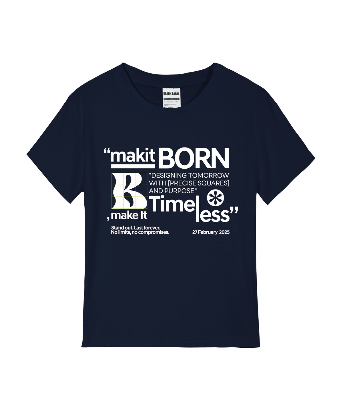 본챔스(BORN CHAMPS) [4 COLORS] B WAVE 여성 스탠다드 반팔티셔츠