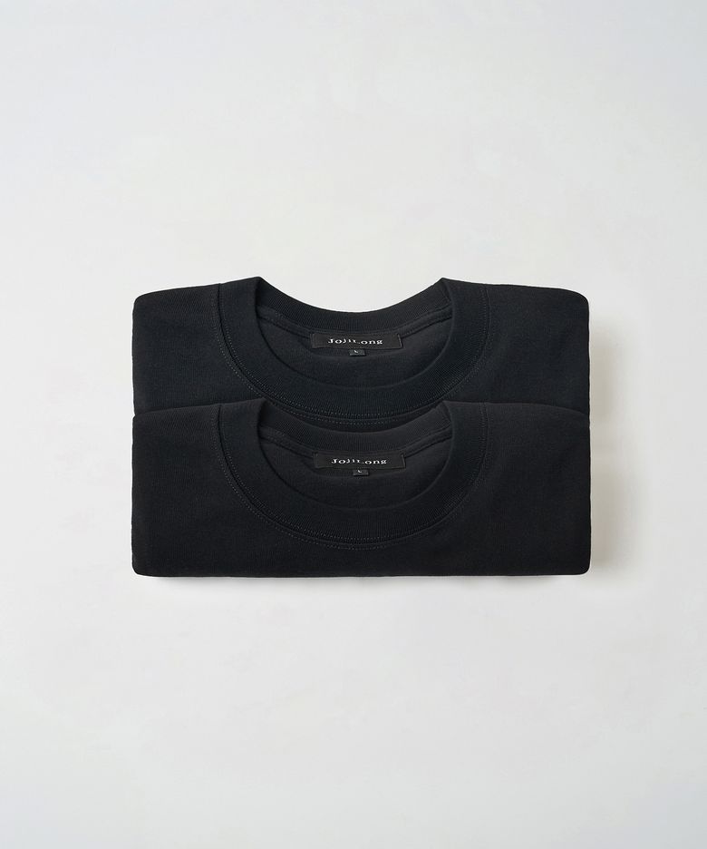 [2PACK] JN108 Tubular Core T-Shirt - BLACK
