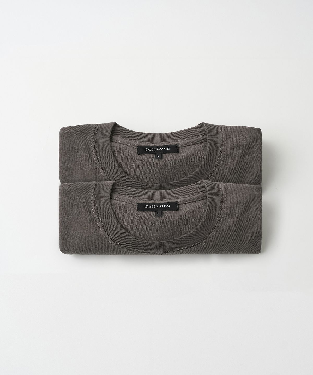 조질롱(JOJILONG) [2PACK] JN108 Tubular Core T-Shirt - WARM GRAPHITE