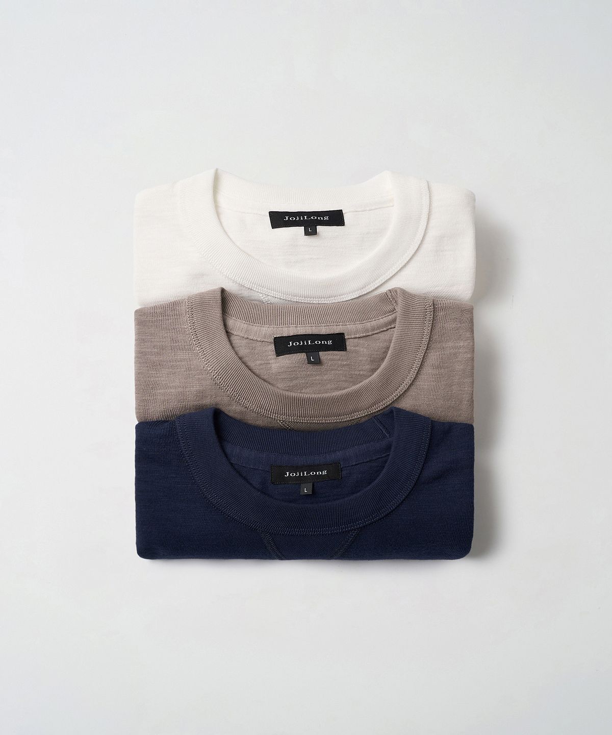 조질롱(JOJILONG) [3PACK] JN109 Tubular Slub Loop T-Shirt - COAST PACK