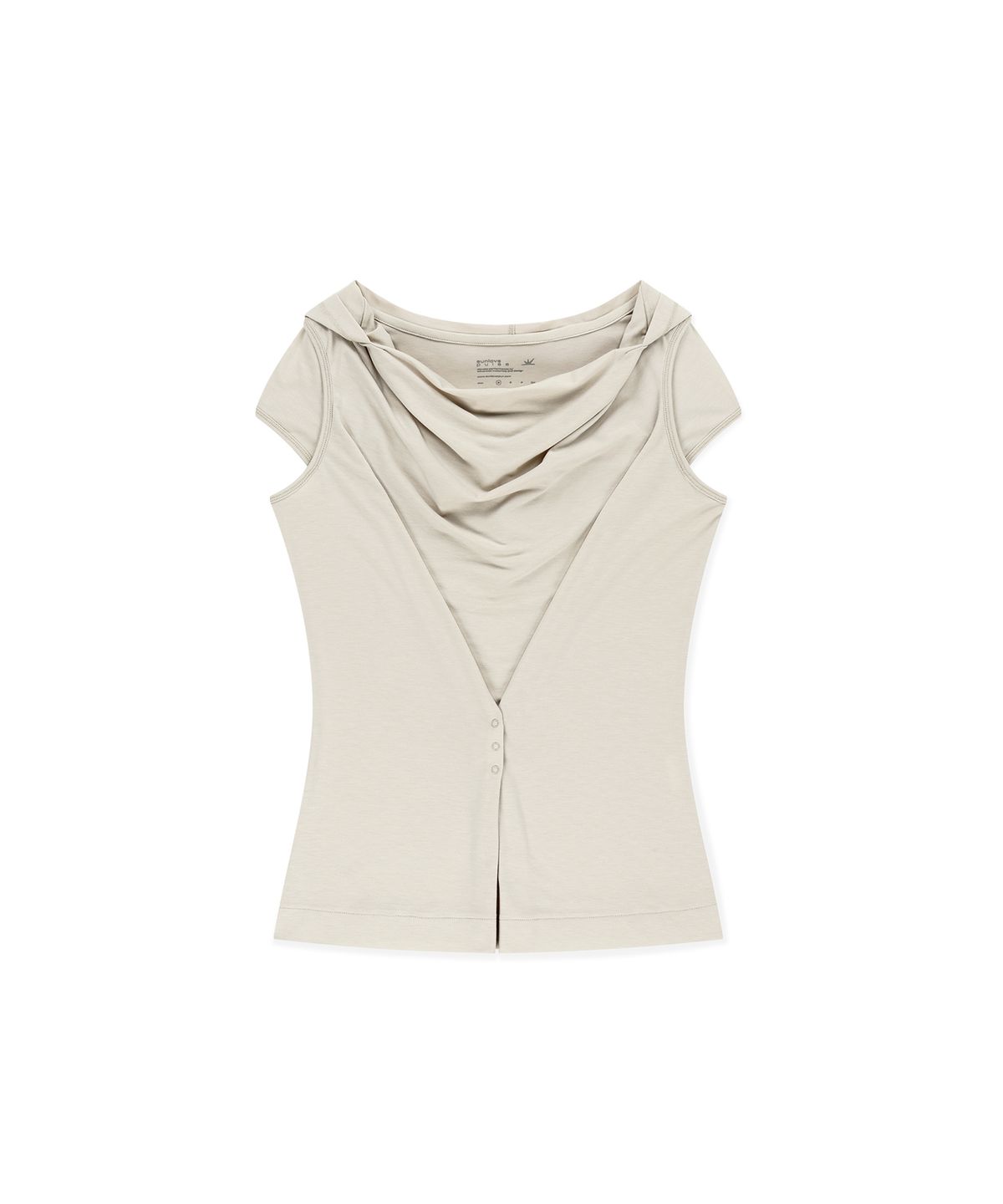 썬러브투어(SUNLOVETOUR) W Polartec® Delta™ FlexAir Hooded Tee Stone