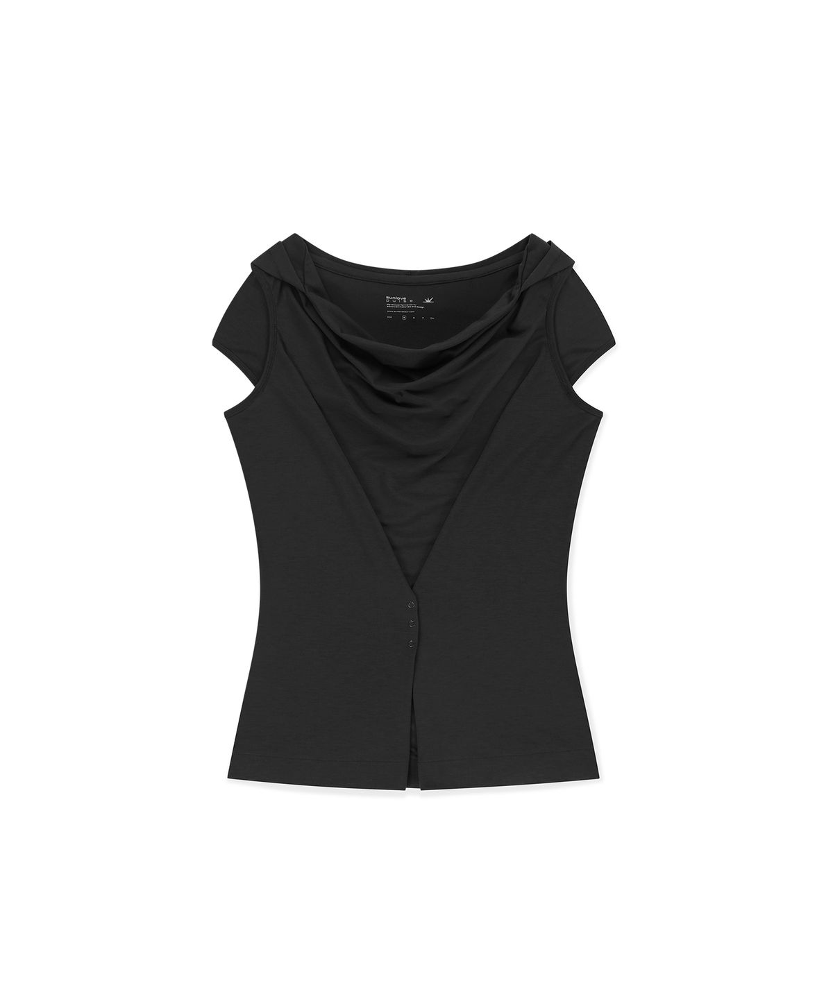 썬러브투어(SUNLOVETOUR) W Polartec® Delta™ FlexAir Hooded Tee Black