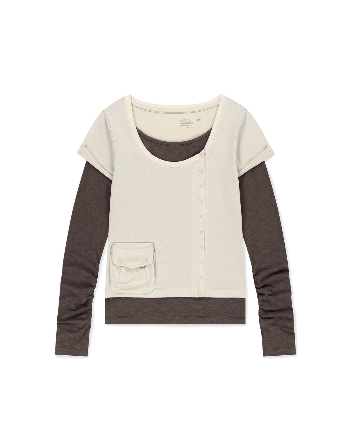썬러브투어(SUNLOVETOUR) W Polartec® Delta™ FlexAir Layered LS Tee Stone