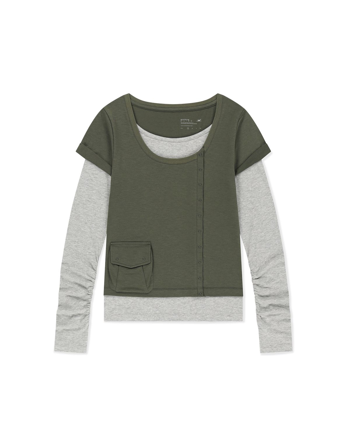 썬러브투어(SUNLOVETOUR) W Polartec® Delta™ FlexAir Layered LS Tee Olive
