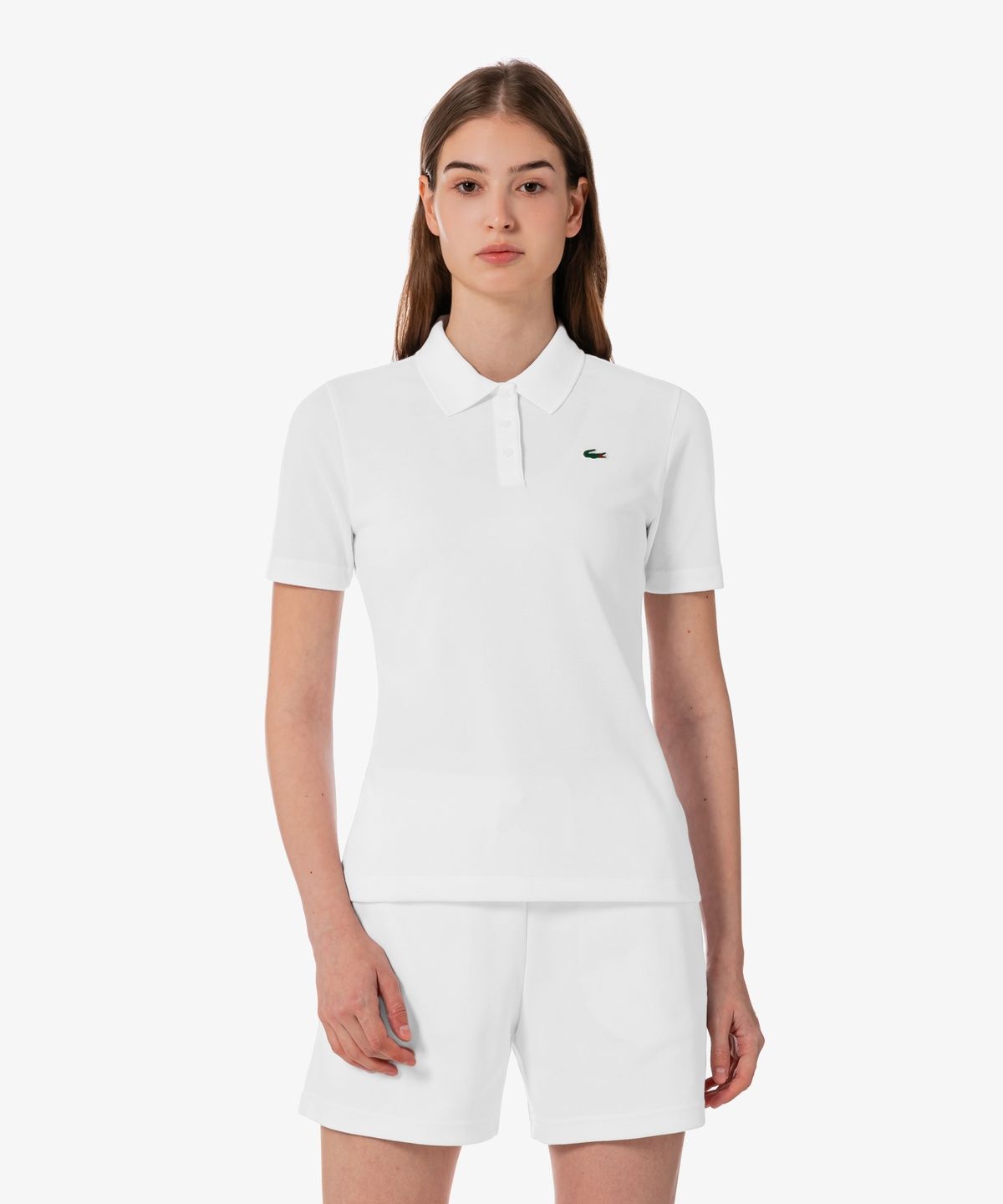 라코스테(LACOSTE) 여성 골프 베이직 반팔 폴로 PF965E-56G 001