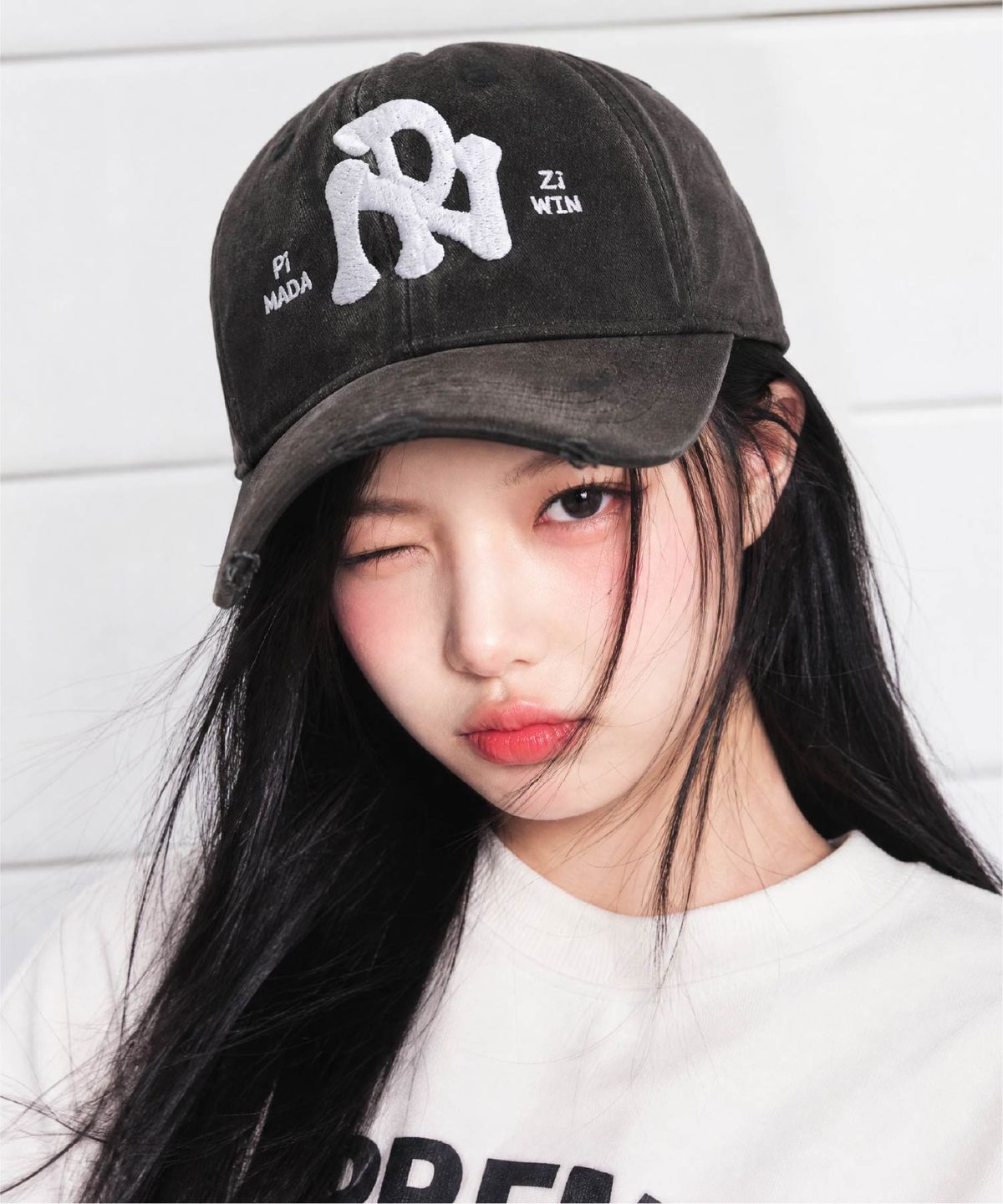 피마다지윈(PIMADAZIWIN) 키치 뉴욕 피그먼트 볼캡_3Color