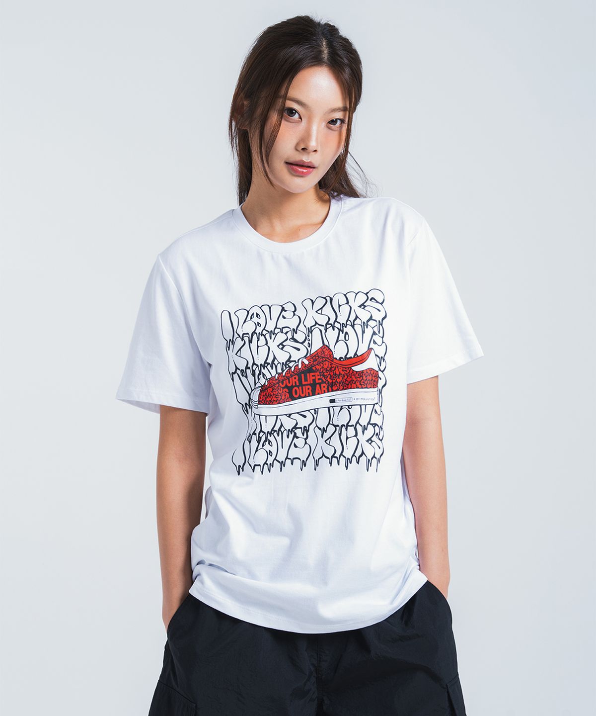 폴루션(POLLUTION) [제이쇼고] 아이러브킥스버블슈즈 화이트