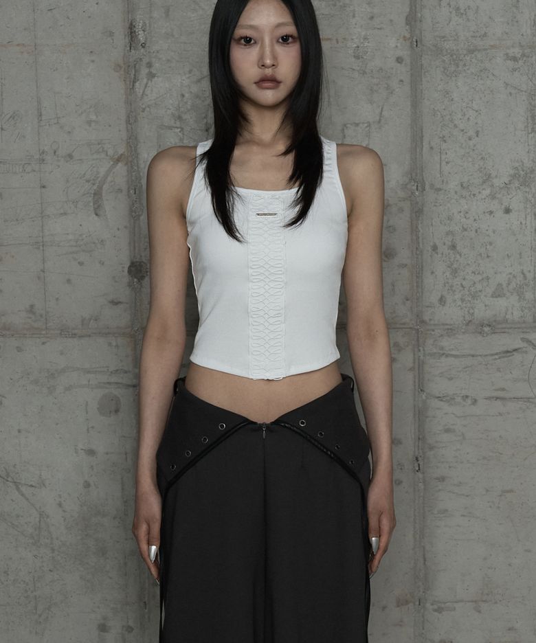 Crochet Point Short Sleeve (Ivory)