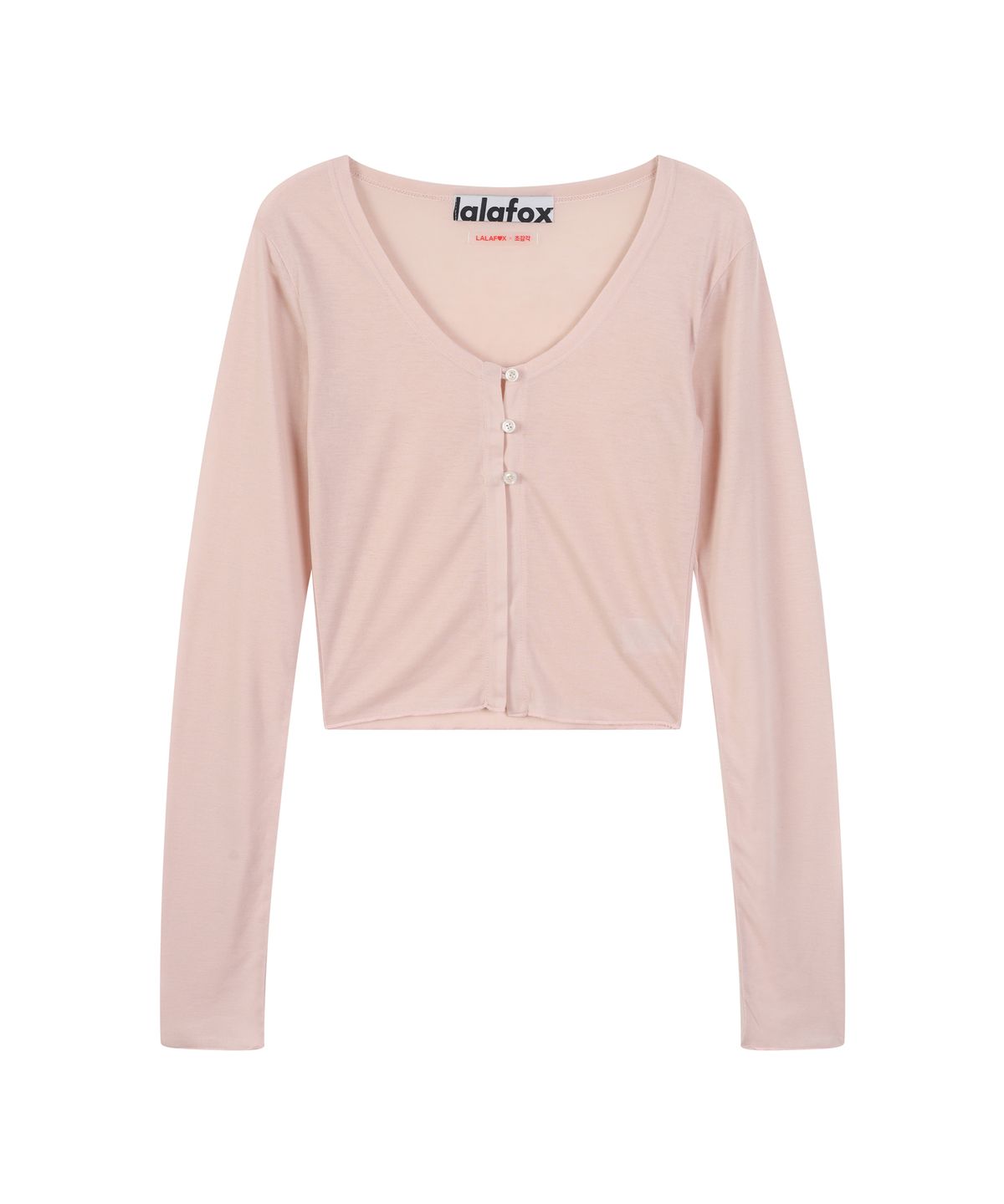 라라폭스(LALAFOX) 라라폭스X초감각 SEE THROUGH CARDIGAN PINK BS2CG002