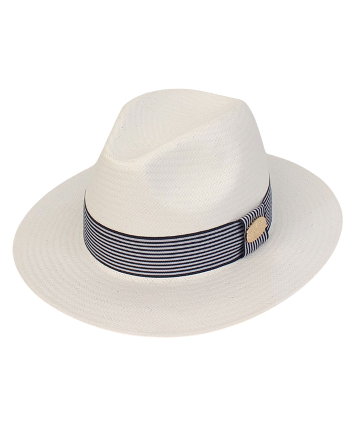 유니버셜 케미스트리(UNIVERSAL CHEMISTRY) Stripe Line Basic White Fedora 여름페도라
