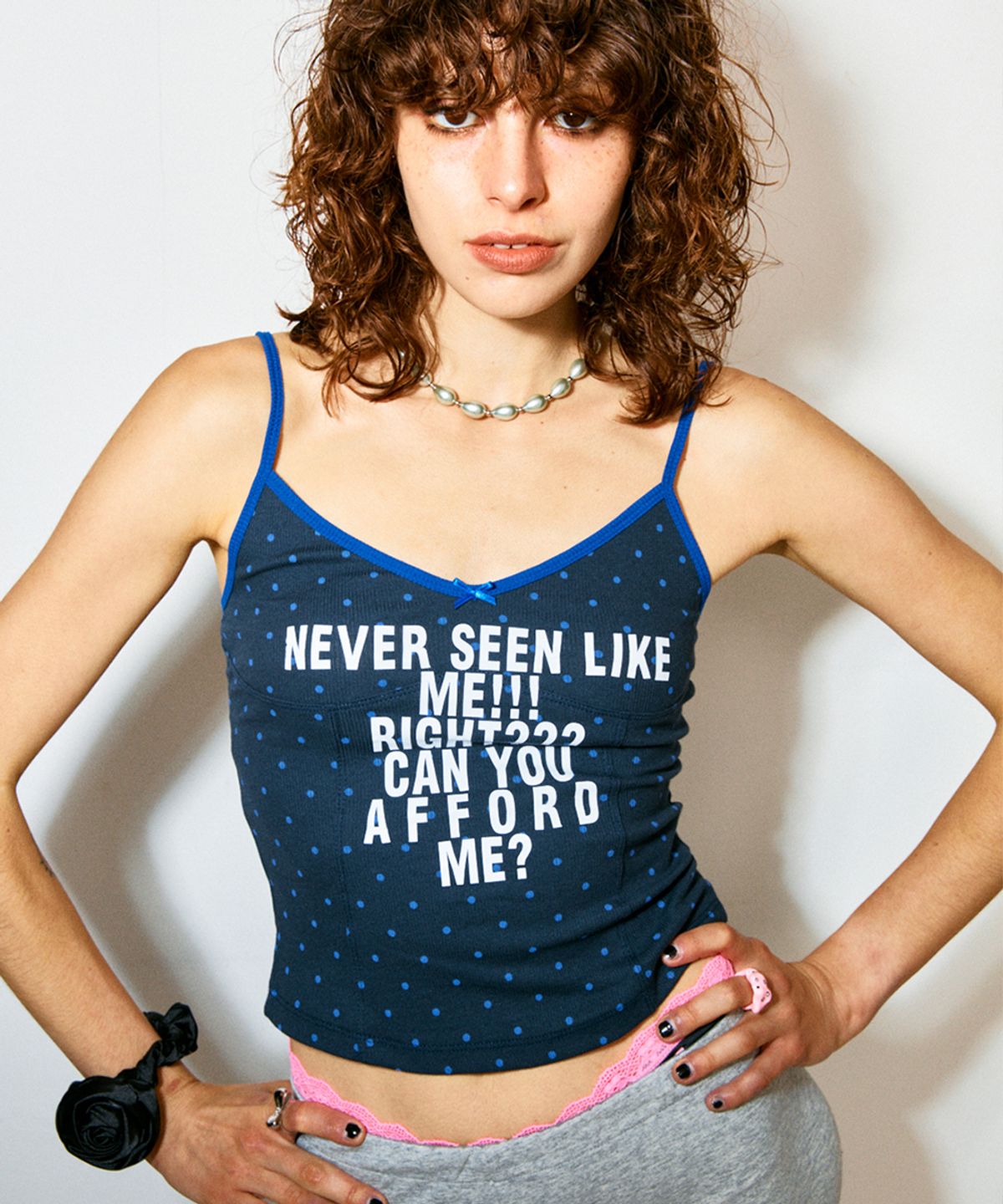 하이타이드 프랭키(HIGHTIDEFRANKIE) Afford Me Cami Navy
