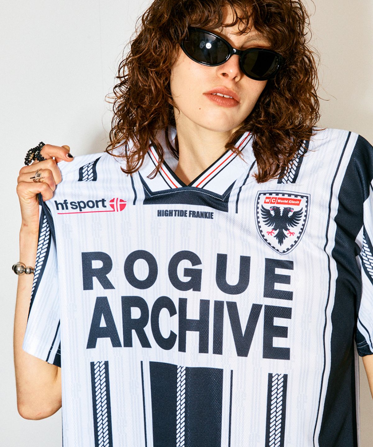 하이타이드 프랭키(HIGHTIDEFRANKIE) World Clash Football Jersey Black
