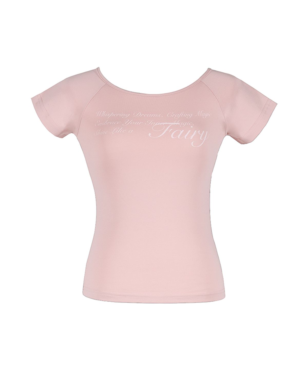 위스페어리(WHISFAIRY) Whisper Lettering Tee (PINK)
