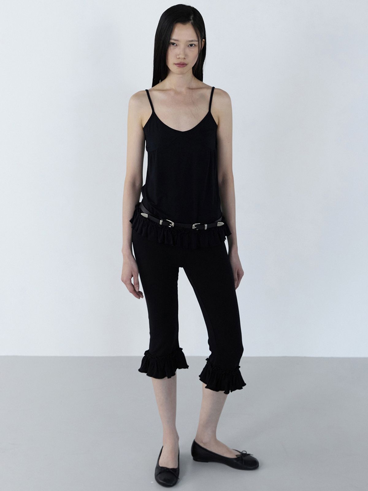 세릭(CERRIC) Frill Banding Pants _ Black