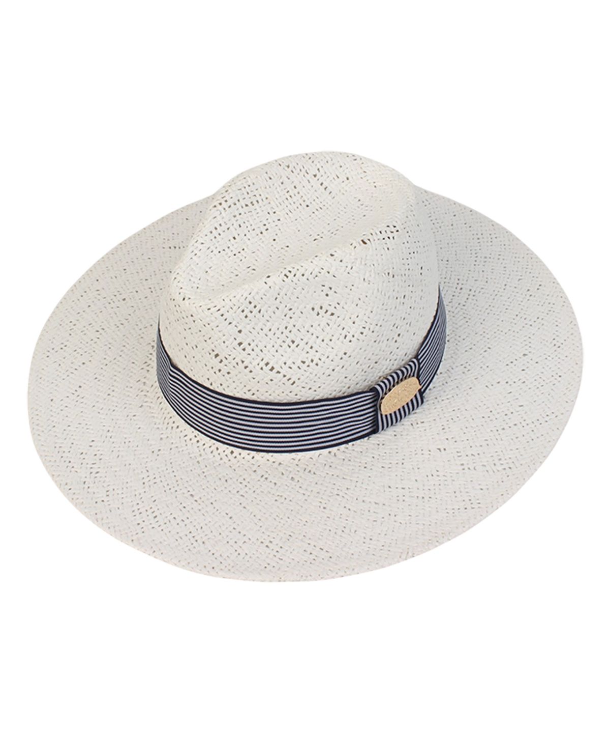 유니버셜 케미스트리(UNIVERSAL CHEMISTRY) Swing Stripe Line White Fedora 여름페도라